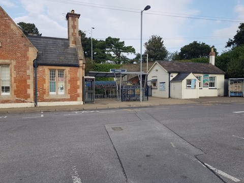 Axminster Station cycle rack