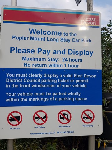 Poplar Mount Car Park Axminster
