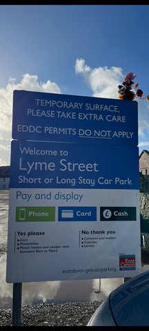 Lyme Street Axminster Long Stay Car Park