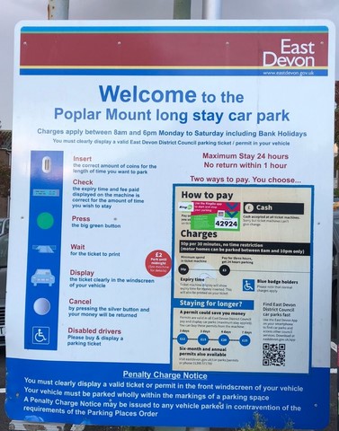 Poplar Mount Car Park charges